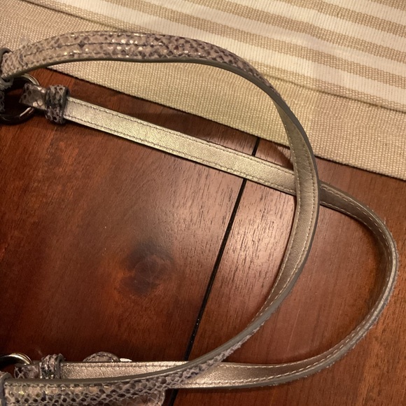 Coach Hampton Python straw bag - Picture 11 of 13